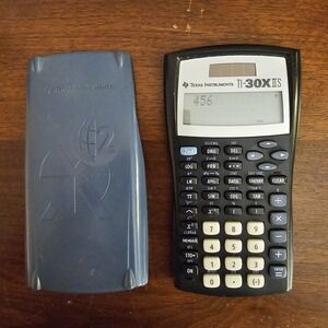 Texas Instruments TI-30X IIS Scientific Calculator Blue Tested & Works W/Cover